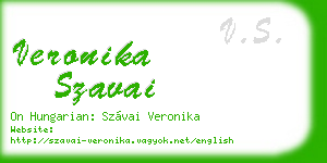 veronika szavai business card
