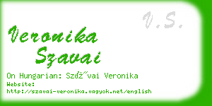 veronika szavai business card